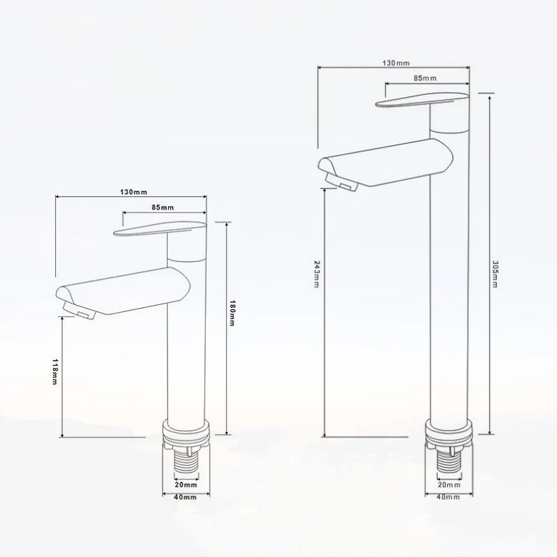 Robinet de lavabo pour salle de bain avec mitigeur bicolore