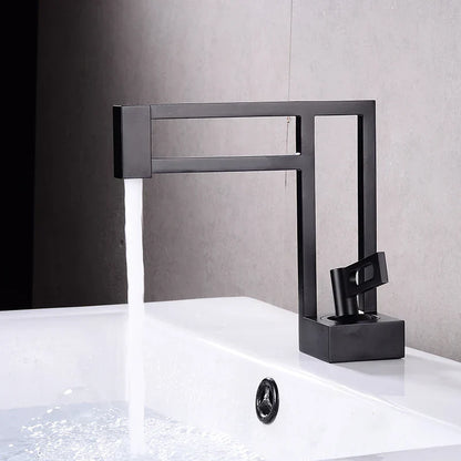 Robinet moderne géométrique pour lavabo de salle de bain