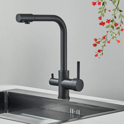 Robinet de cuisine pour évier avec purificateur d'eau à 3 voies