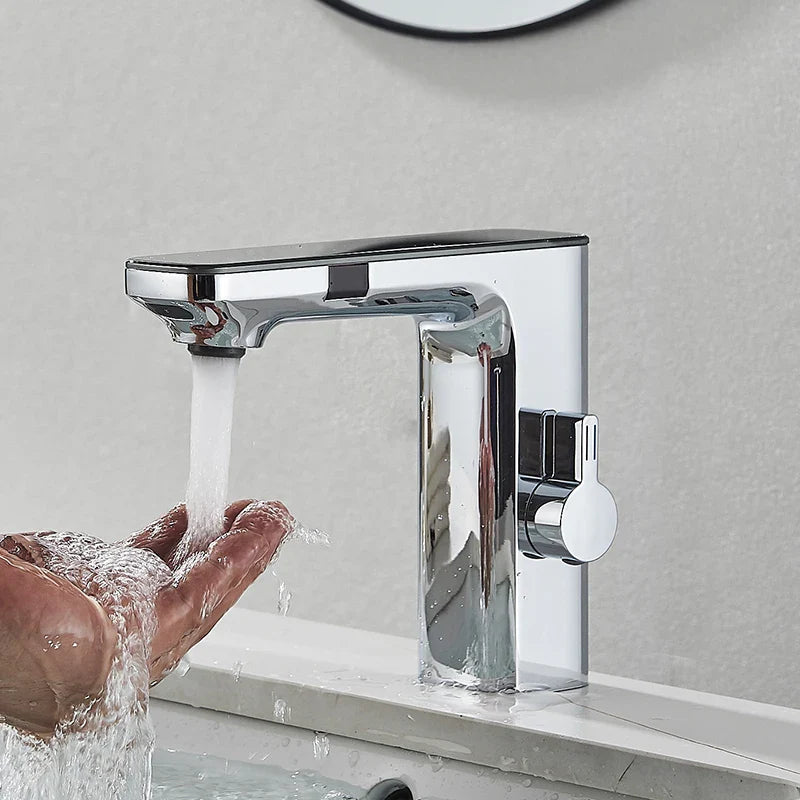 Robinet de lavabo tactile avec affichage thermostatique numérique