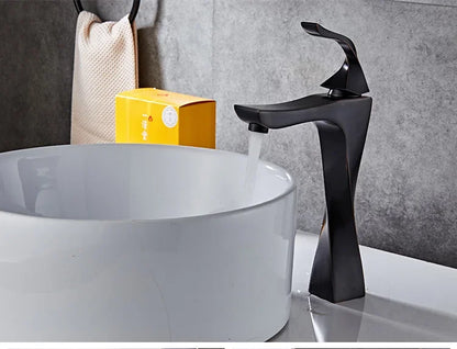 Robinet torsade avec mitigeur pour lavabo de salle de bain