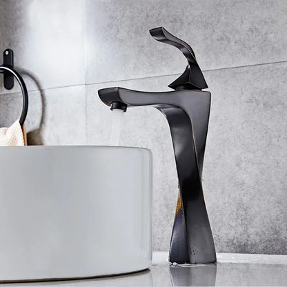 Robinet torsade avec mitigeur pour lavabo de salle de bain