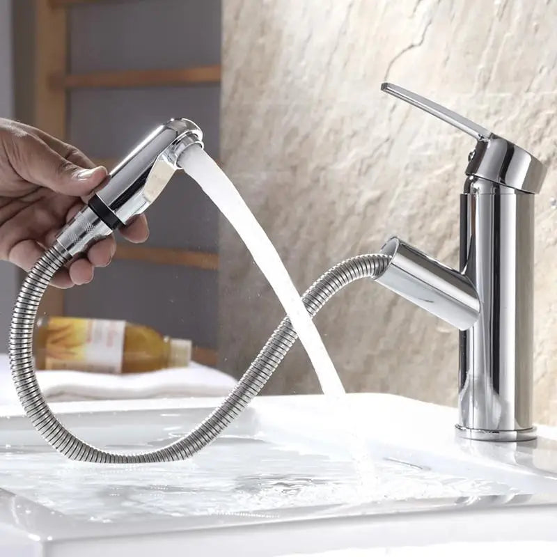 Robinet de lavabo pour salle de bain flexible