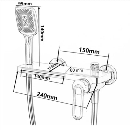 Robinet pour douche en cascade