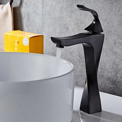 Robinet torsade avec mitigeur pour lavabo de salle de bain