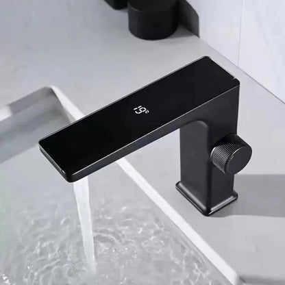 Robinet de lavabo tactile avec affichage thermostatique numérique