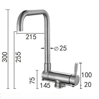 Robinet d'évier de cuisine pivotant et pliable avec mitigeur