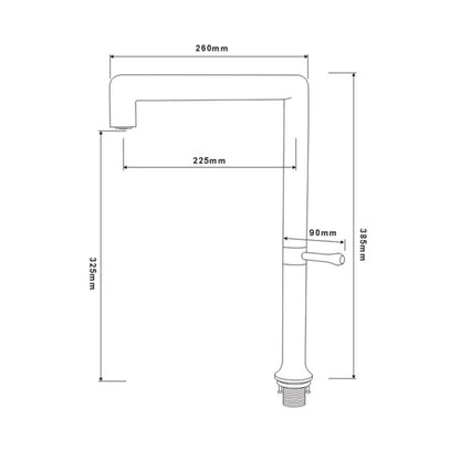 Robinet d'évier de cuisine minimaliste avec design de mitigeur