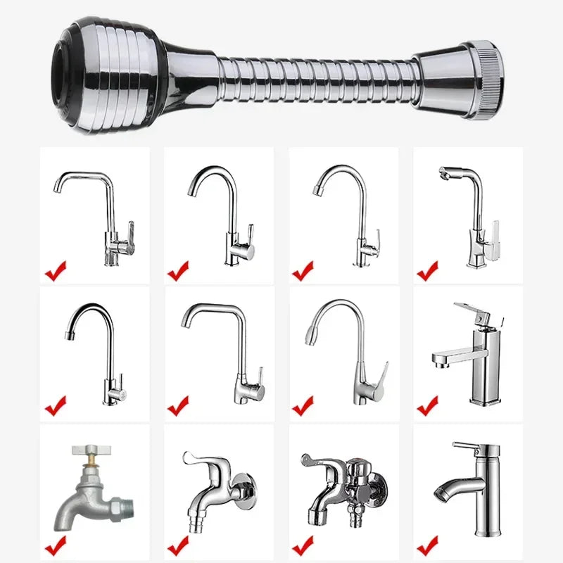 Tête de robinet adaptateur multijet pour lavabo rotatif