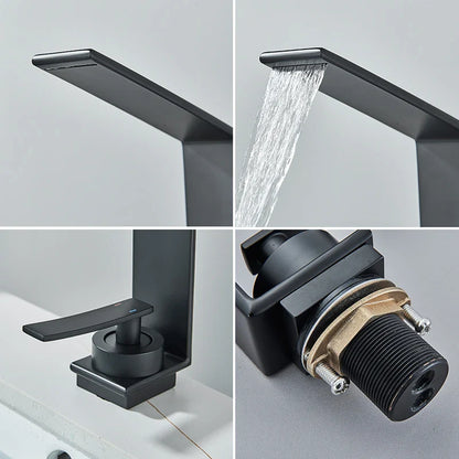 Robinet de design pour lavabo de salle de bain avec cascade