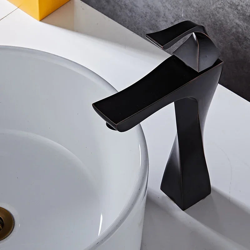 Robinet torsade avec mitigeur pour lavabo de salle de bain