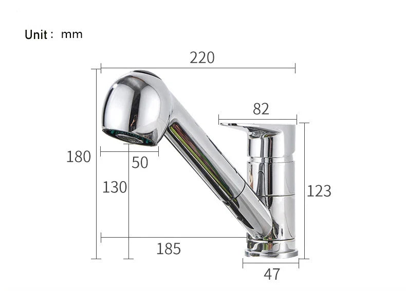 Robinet de cuisine pour évier avec mitigeur flexible et multijet