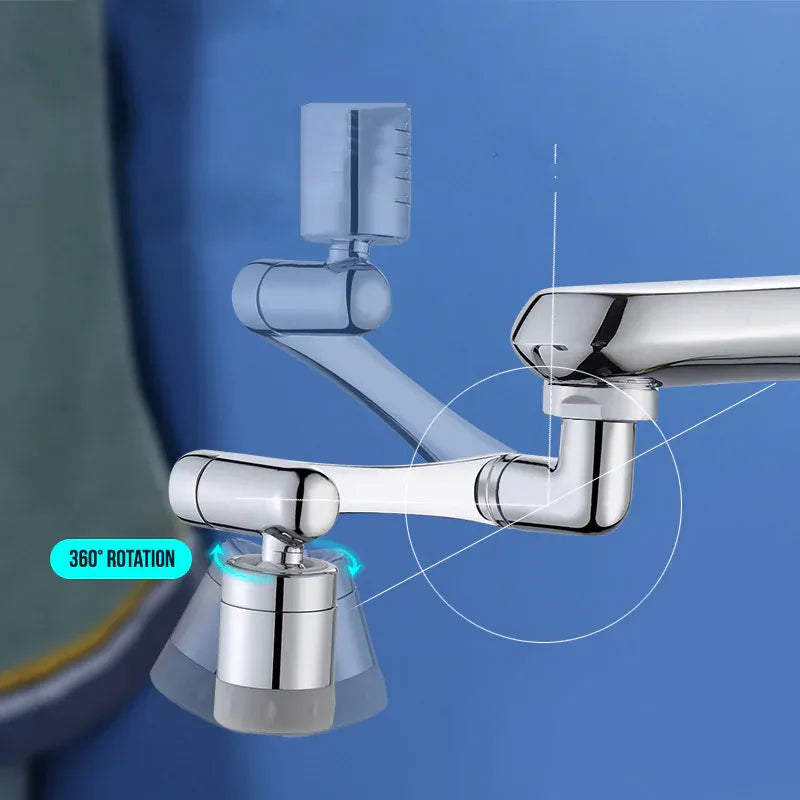 Rallonge de robinet pivotant - argenté - Acier inoxydable